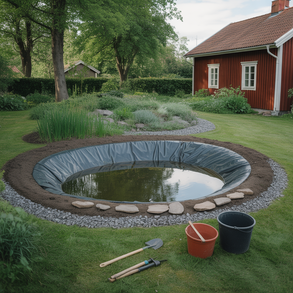 12.Guide till att skapa en naturlig damm i tradgarden